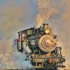 Old Steam Engine Train - Paint By Number