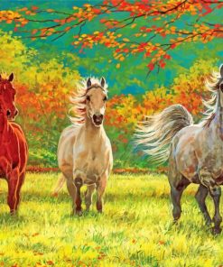 Wild Horses Paint by Numbers