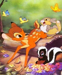 bambi-thumper-and-skunk-paint-by-numbers