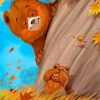 baby-bear-and-his-mama-paint-by-number