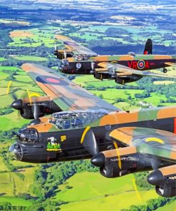 lancaster-airplane-england-paint-by-numbers