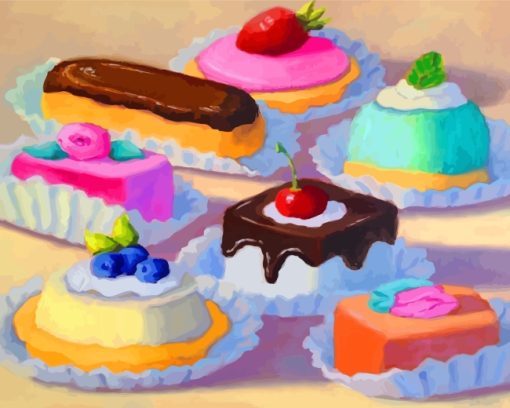 Sweet Cakes Paint by numbers