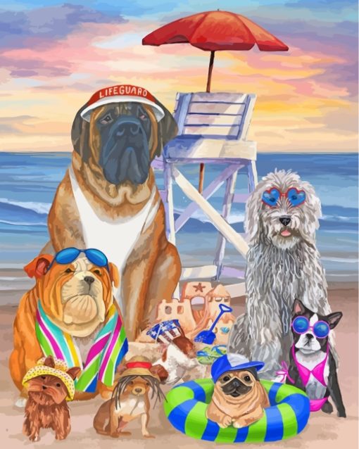 dogs-enjoying-the-summer-paint-by-numbers