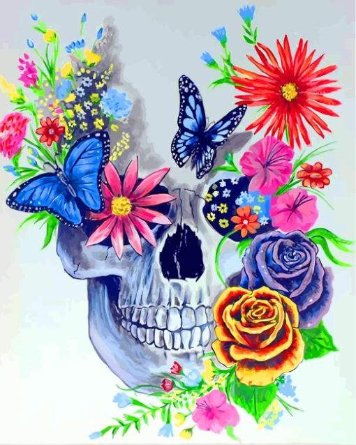 floral-skull-paint-by-numbers