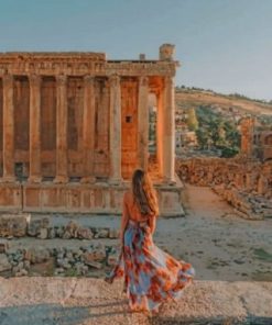 Baalbek Roman Ruins Paint by numbers