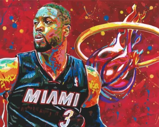 Miami-Heat-player-art-paint-by-numbers