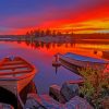 Sweden-Sunrises-Boat-paint-by-number