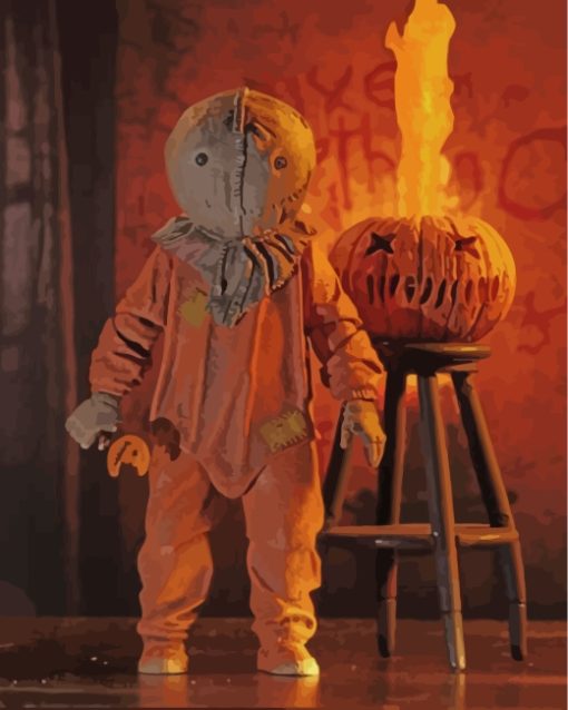 Trick r Treat Horror Movie Paint by numbers