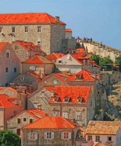 Dubrovnik Buildings Paint by numbers