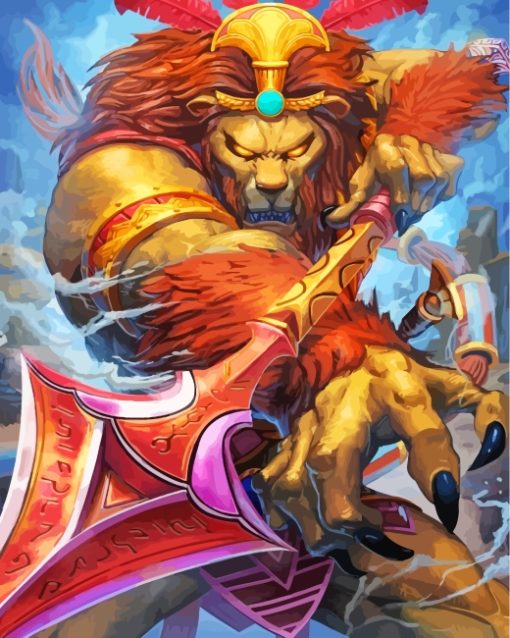 fantastic-king-lion-paint-by-numbers