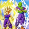 Son Gohan and Piccolo paint by numbers