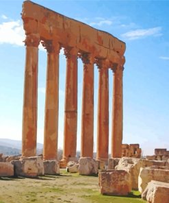 Temple Of Jupiter Lebanon Paint by numbers